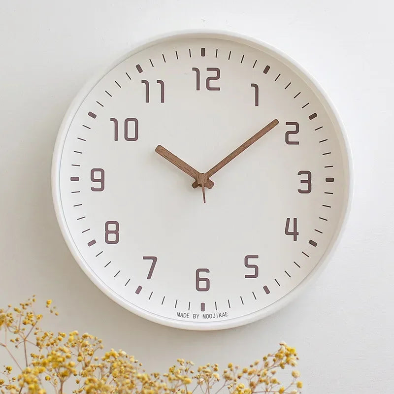 2025 Japanese Style Clock Wall Clocks Noiseless for Living Room Decoration Domestic Simple Mute Clock Modern Fashion Wall Decor