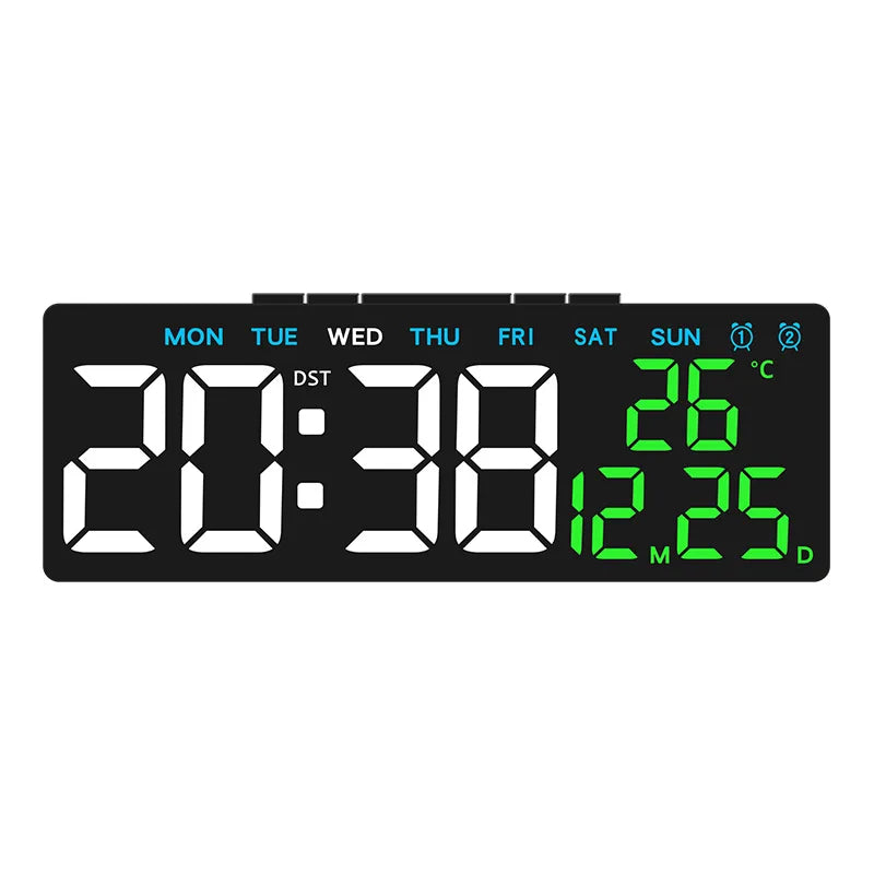 Digital Alarm Clock USB Powered Desktop Clock Dual Alarm Brightness Adjustable Electronic LED Alarm Table Clock Home Decoration