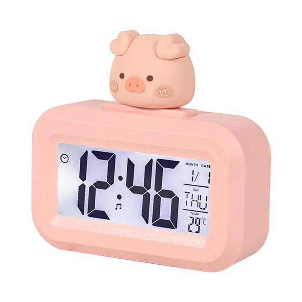 Cartoon Music Stopwatch For Studying Time Management Date Countdown Timer Digital Table Clocks Reminder Desktop Alarm Clock