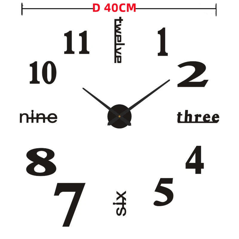Simple Large Wall Clock With Pendulum Nordic Modern Design Living Room Dining Room Bedroom Wall Decor Silent Clocks Golden/Black