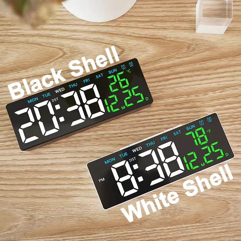 Digital Alarm Clock USB Powered Desktop Clock Dual Alarm Brightness Adjustable Electronic LED Alarm Table Clock Home Decoration