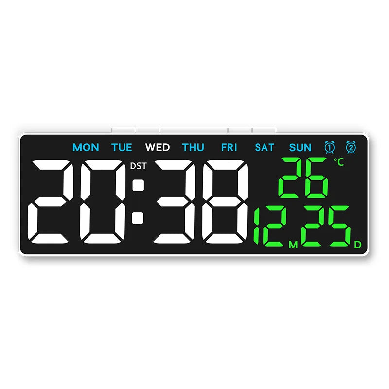 Digital Alarm Clock USB Powered Desktop Clock Dual Alarm Brightness Adjustable Electronic LED Alarm Table Clock Home Decoration