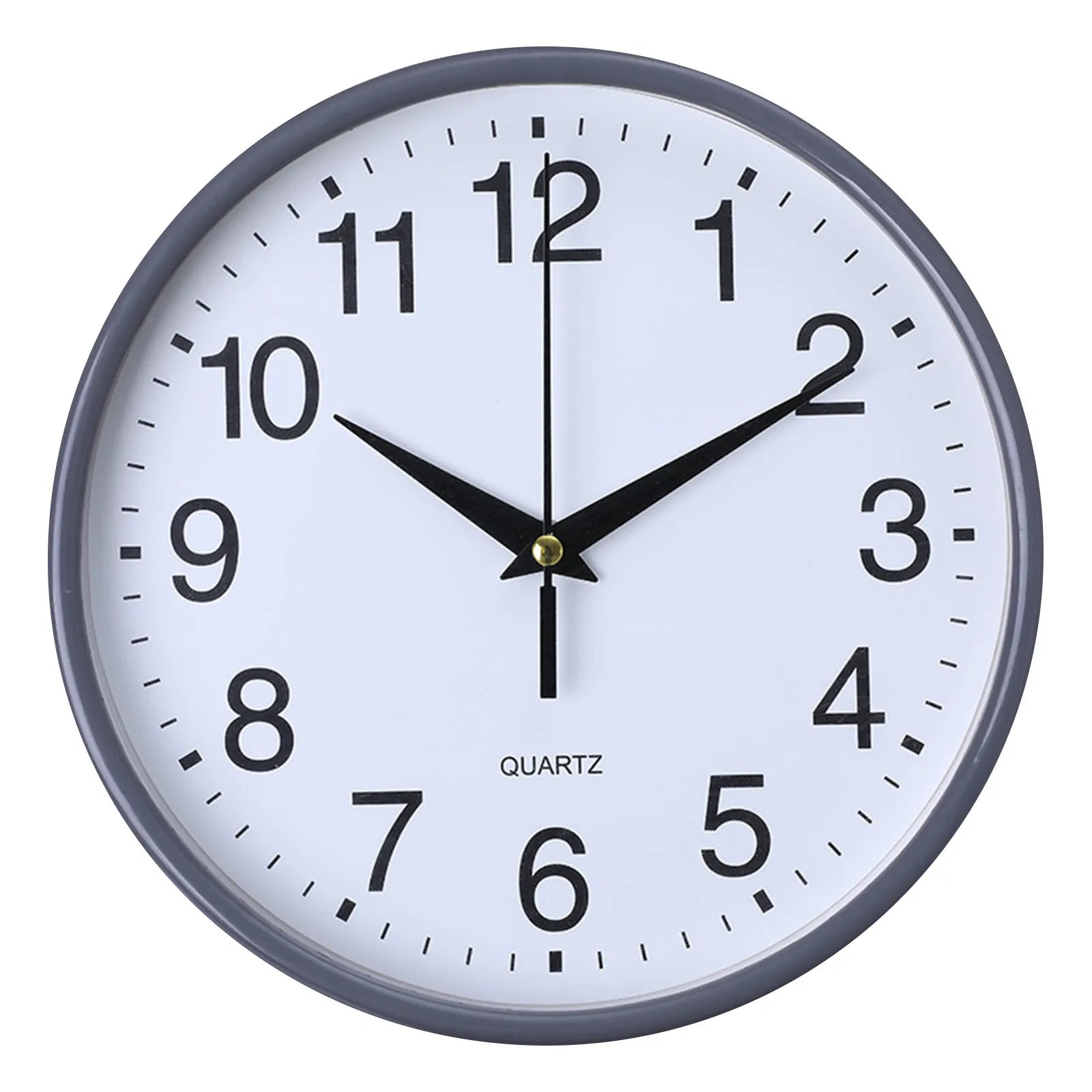 Round Clock Silent Wall Clock Large Number Round Wall Clock for Home Office Decoration Silent Non-ticking 8 Inch Hanging Clock