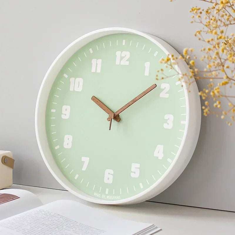 2025 Japanese Style Clock Wall Clocks Noiseless for Living Room Decoration Domestic Simple Mute Clock Modern Fashion Wall Decor