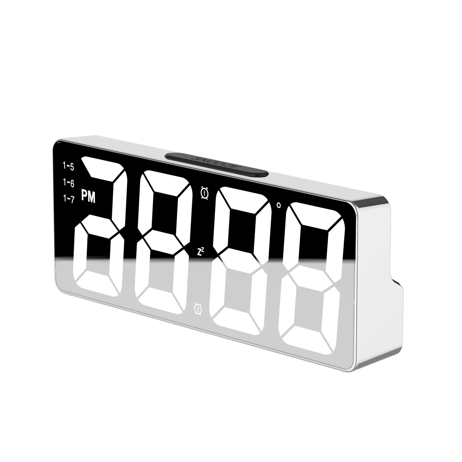 Multi-function Digital Alarm Clock Temperature Date Alarm Snooze Sound Control Night Mode Desk Clock 12/24H LED Clock
