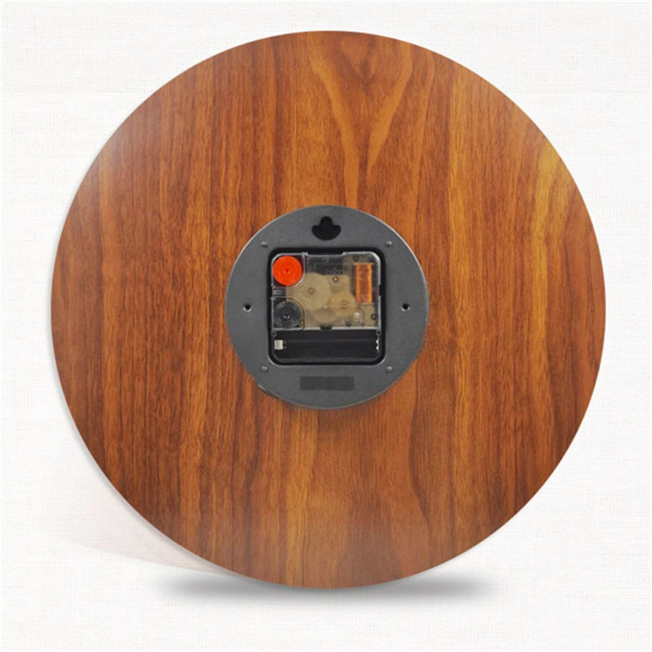 12 Inch Luminous Wall Clock Wood Silent Light in Dark Night Large Number Fashion Wall Clock Non Ticking Clock With Night Light