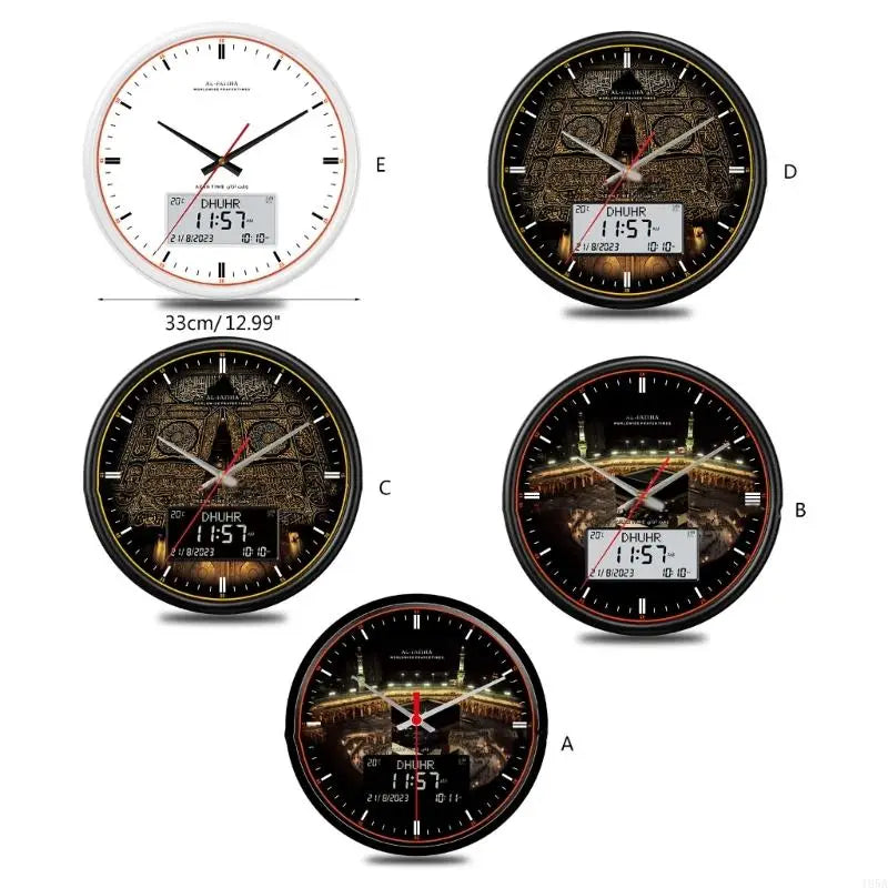 Modern Wall Clock 33cm Large Screen Round Clock With Roman Numerals Display For Living Room Bedroom Office Dropshipping