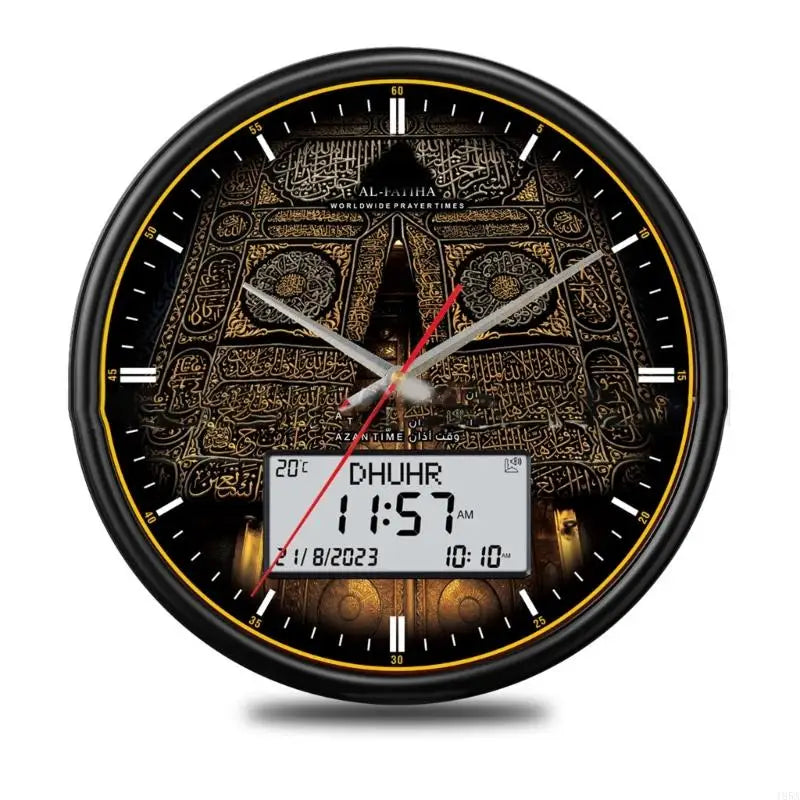 Modern Wall Clock 33cm Large Screen Round Clock With Roman Numerals Display For Living Room Bedroom Office Dropshipping