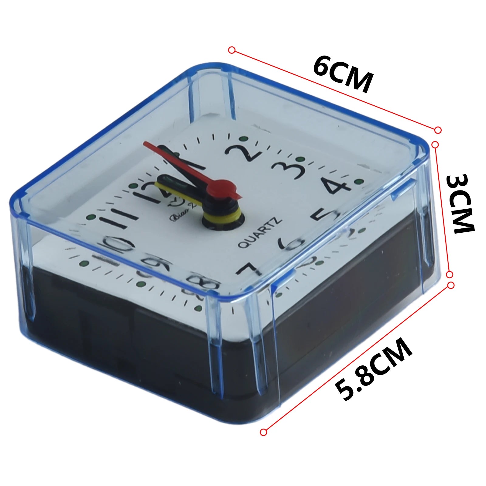 Digital Alarm Clock Bedside Small Alarm Clock Quartz Battery Operated Square Student Bedroom Wake Up With Beeping Sound