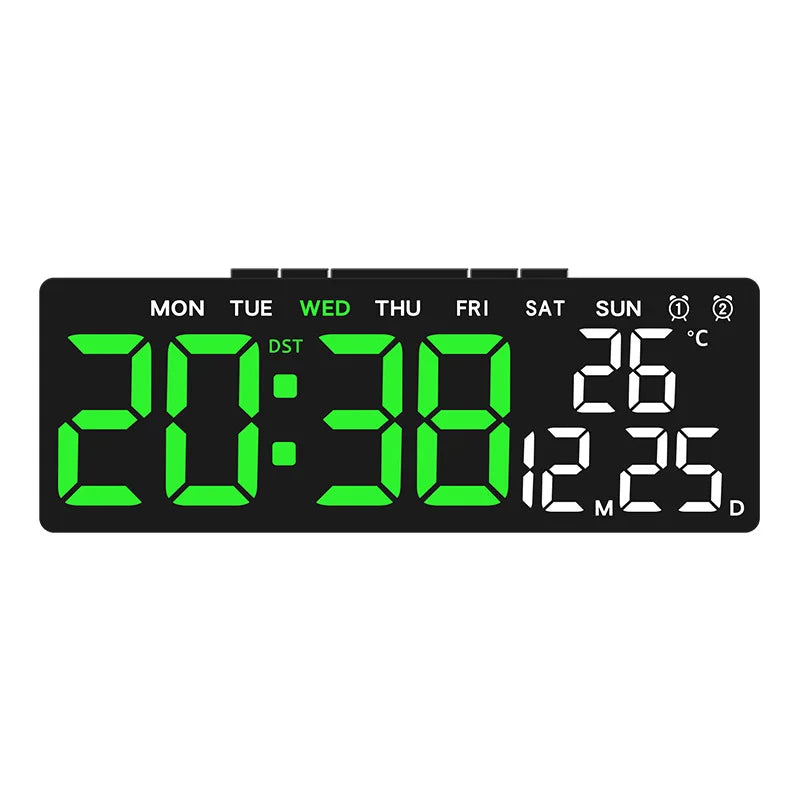 Digital Alarm Clock USB Powered Desktop Clock Dual Alarm Brightness Adjustable Electronic LED Alarm Table Clock Home Decoration