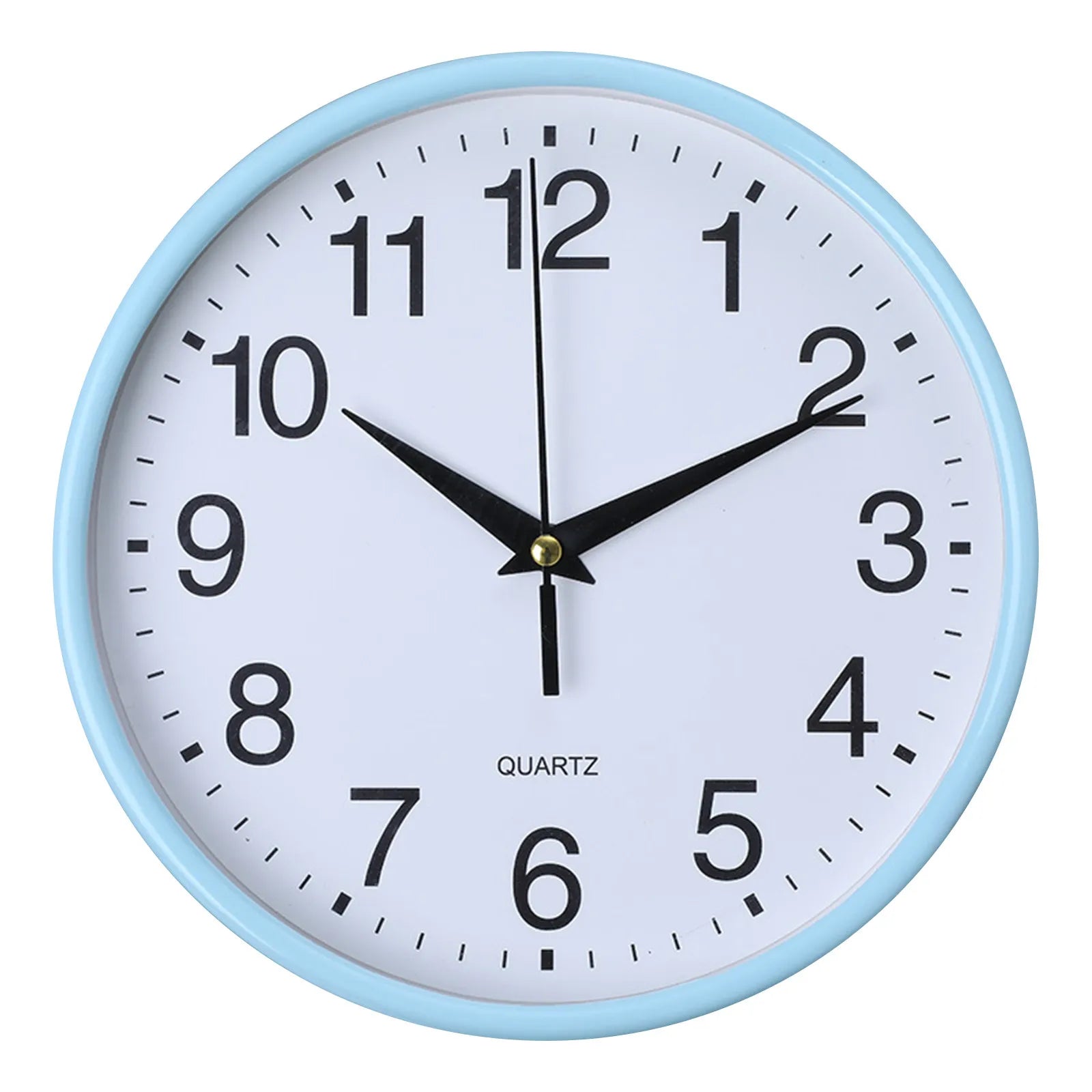 Round Clock Silent Wall Clock Large Number Round Wall Clock for Home Office Decoration Silent Non-ticking 8 Inch Hanging Clock
