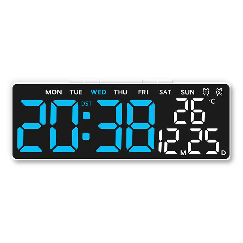 Digital Alarm Clock USB Powered Desktop Clock Dual Alarm Brightness Adjustable Electronic LED Alarm Table Clock Home Decoration