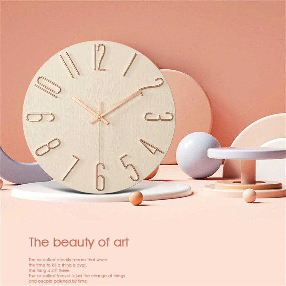Wall Clock Battery Powered Clocks 12 inch Small Clock Analog Clock Suitable for Home Office Bedroom Kitchen Classroom School