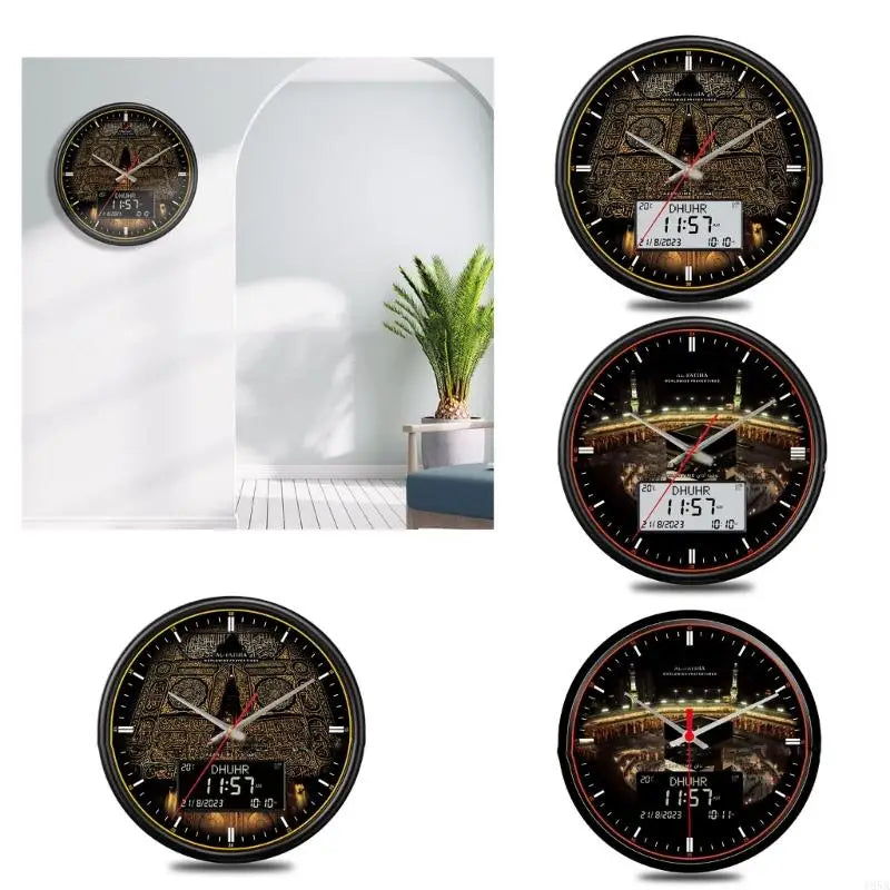 Modern Wall Clock 33cm Large Screen Round Clock With Roman Numerals Display For Living Room Bedroom Office Dropshipping