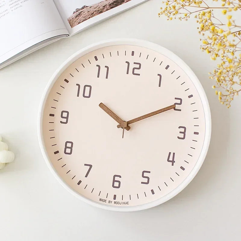 2025 Japanese Style Clock Wall Clocks Noiseless for Living Room Decoration Domestic Simple Mute Clock Modern Fashion Wall Decor