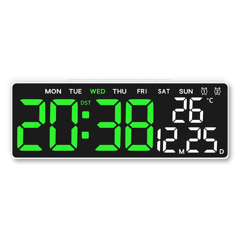 Digital Alarm Clock USB Powered Desktop Clock Dual Alarm Brightness Adjustable Electronic LED Alarm Table Clock Home Decoration