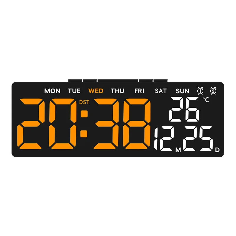 Digital Alarm Clock USB Powered Desktop Clock Dual Alarm Brightness Adjustable Electronic LED Alarm Table Clock Home Decoration