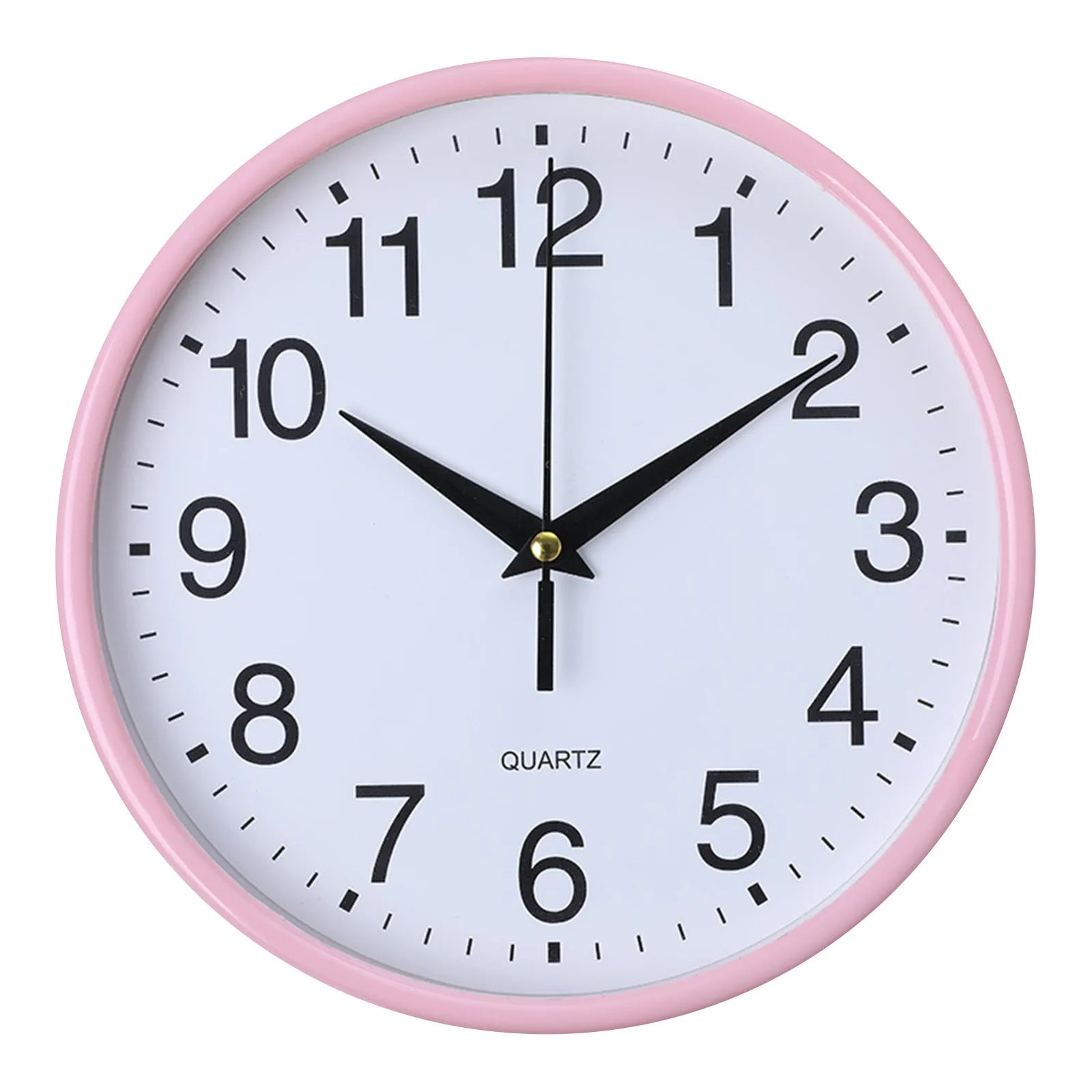 Round Clock Silent Wall Clock Large Number Round Wall Clock for Home Office Decoration Silent Non-ticking 8 Inch Hanging Clock