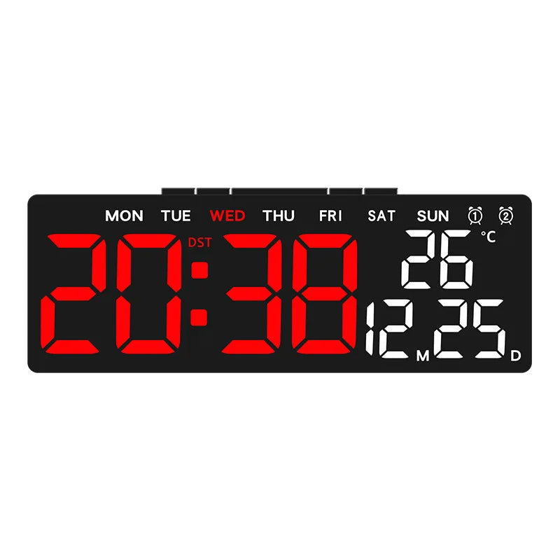Digital Alarm Clock USB Powered Desktop Clock Dual Alarm Brightness Adjustable Electronic LED Alarm Table Clock Home Decoration