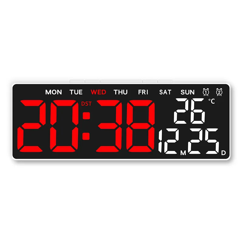 Digital Alarm Clock USB Powered Desktop Clock Dual Alarm Brightness Adjustable Electronic LED Alarm Table Clock Home Decoration