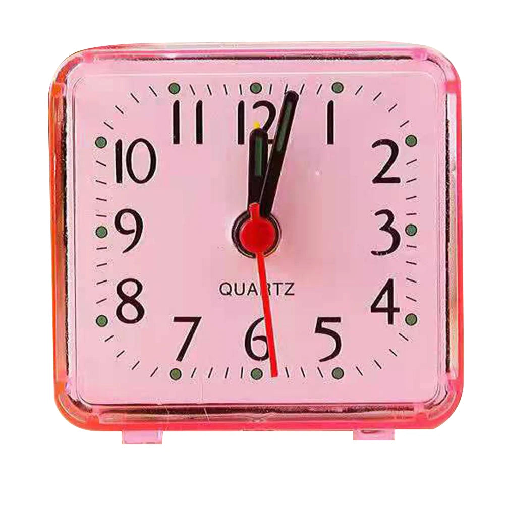 Digital Alarm Clock Bedside Small Alarm Clock Quartz Battery Operated Square Student Bedroom Wake Up With Beeping Sound
