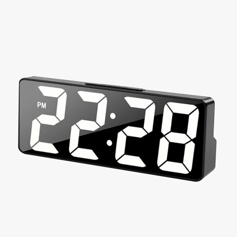 Multi-function Digital Alarm Clock Temperature Date Alarm Snooze Sound Control Night Mode Desk Clock 12/24H LED Clock