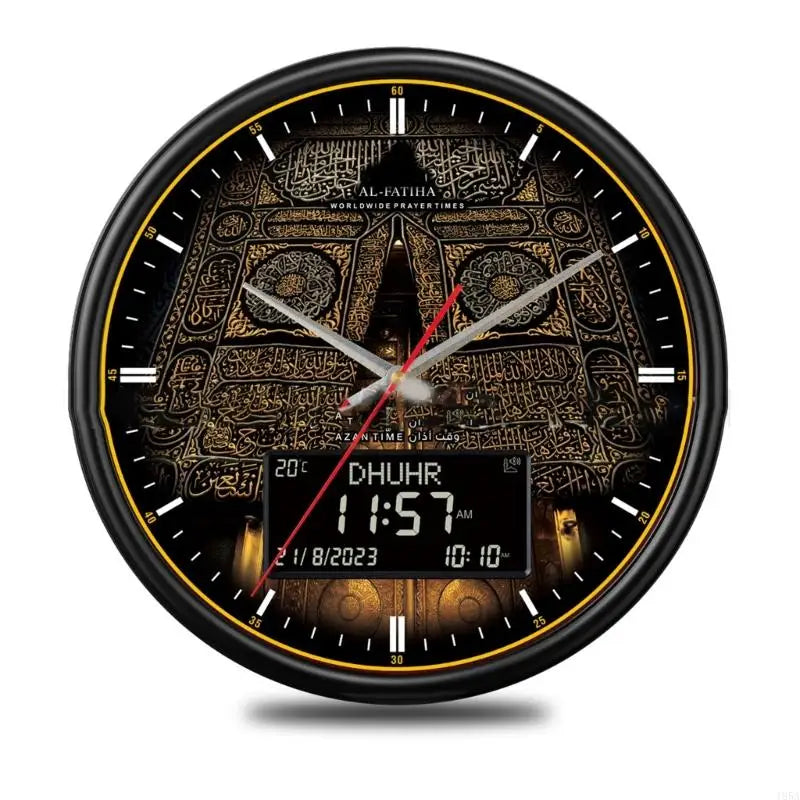 Modern Wall Clock 33cm Large Screen Round Clock With Roman Numerals Display For Living Room Bedroom Office Dropshipping