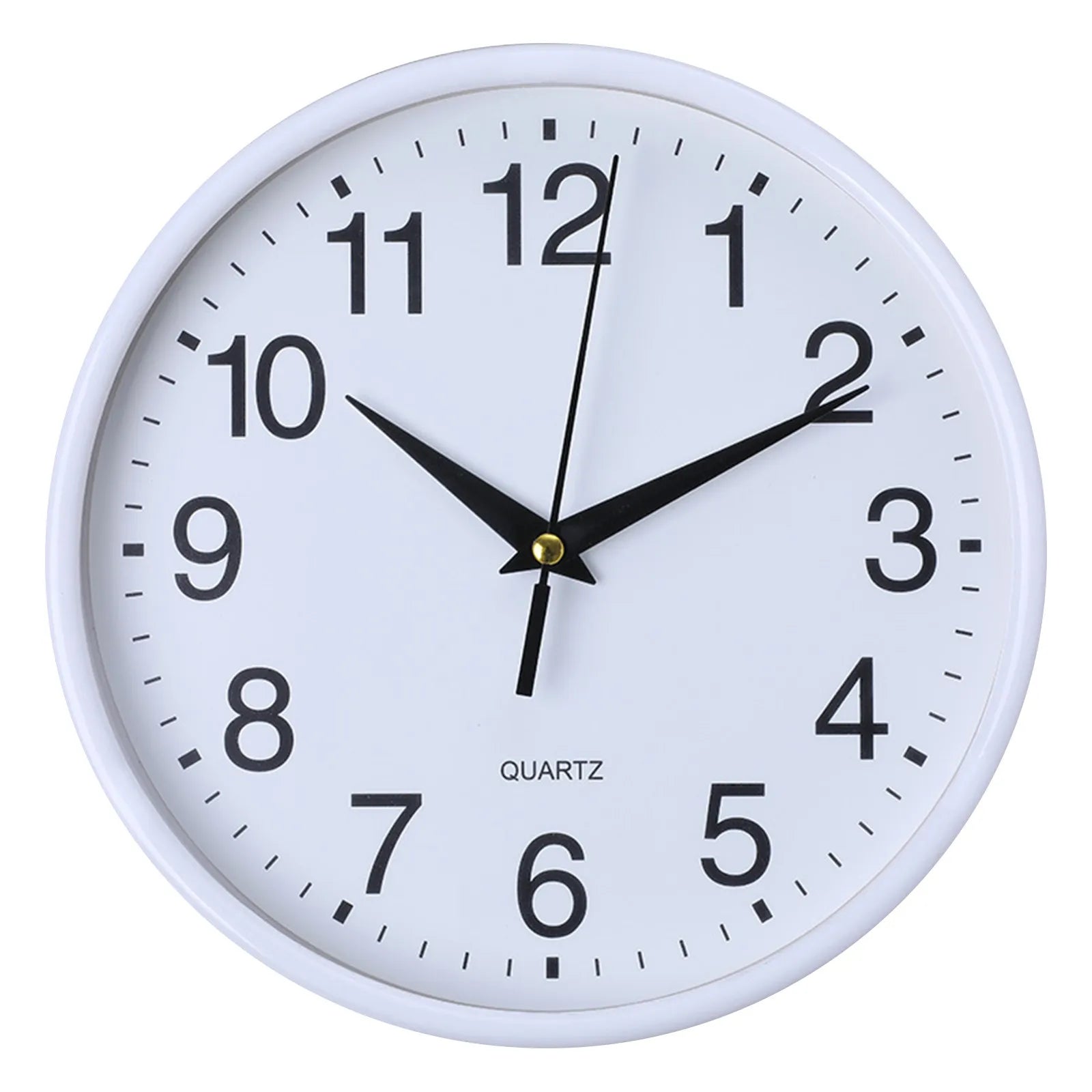 Round Clock Silent Wall Clock Large Number Round Wall Clock for Home Office Decoration Silent Non-ticking 8 Inch Hanging Clock