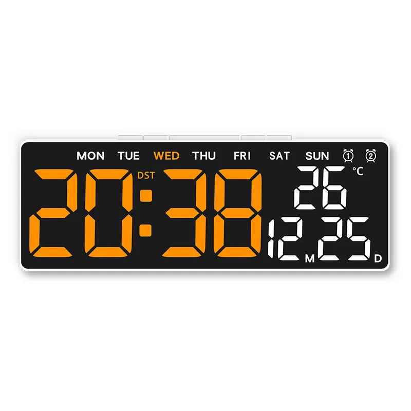 Digital Alarm Clock USB Powered Desktop Clock Dual Alarm Brightness Adjustable Electronic LED Alarm Table Clock Home Decoration