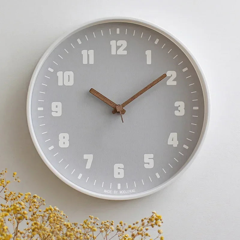 2025 Japanese Style Clock Wall Clocks Noiseless for Living Room Decoration Domestic Simple Mute Clock Modern Fashion Wall Decor
