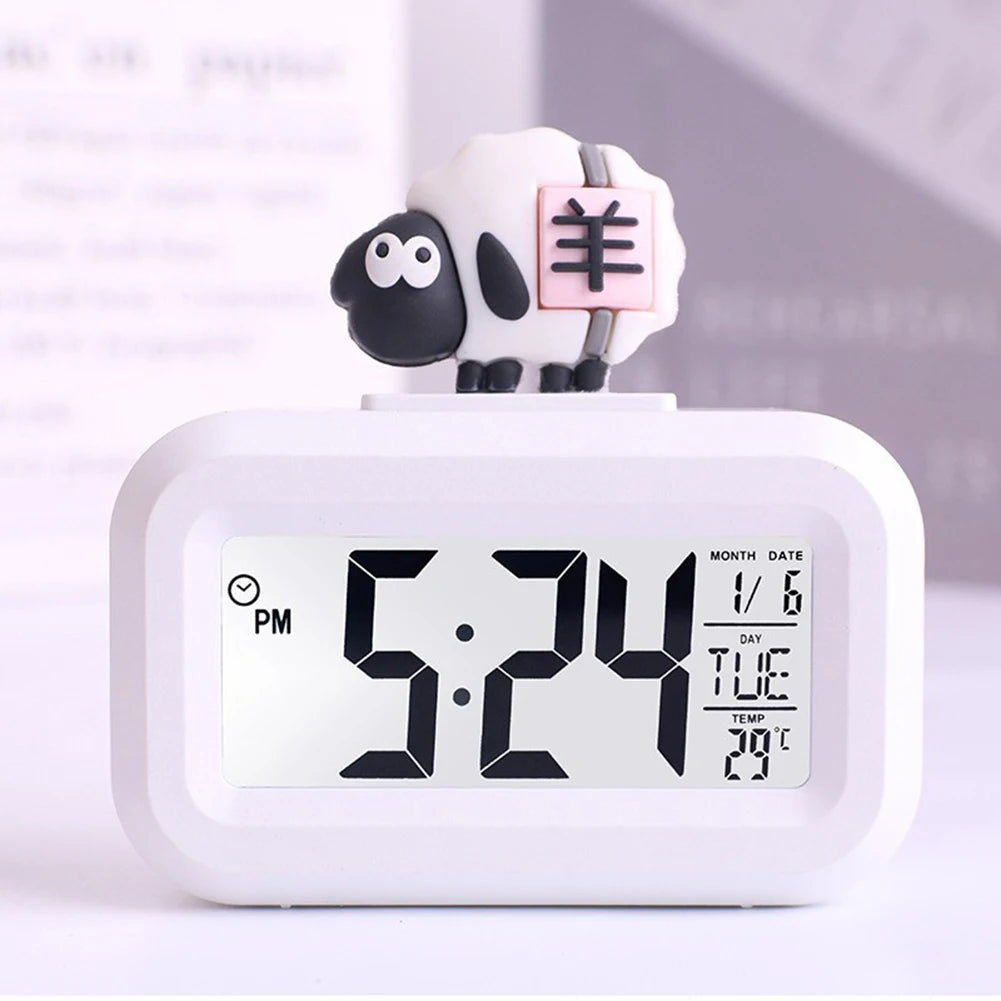 Cartoon Music Stopwatch For Studying Time Management Date Countdown Timer Digital Table Clocks Reminder Desktop Alarm Clock