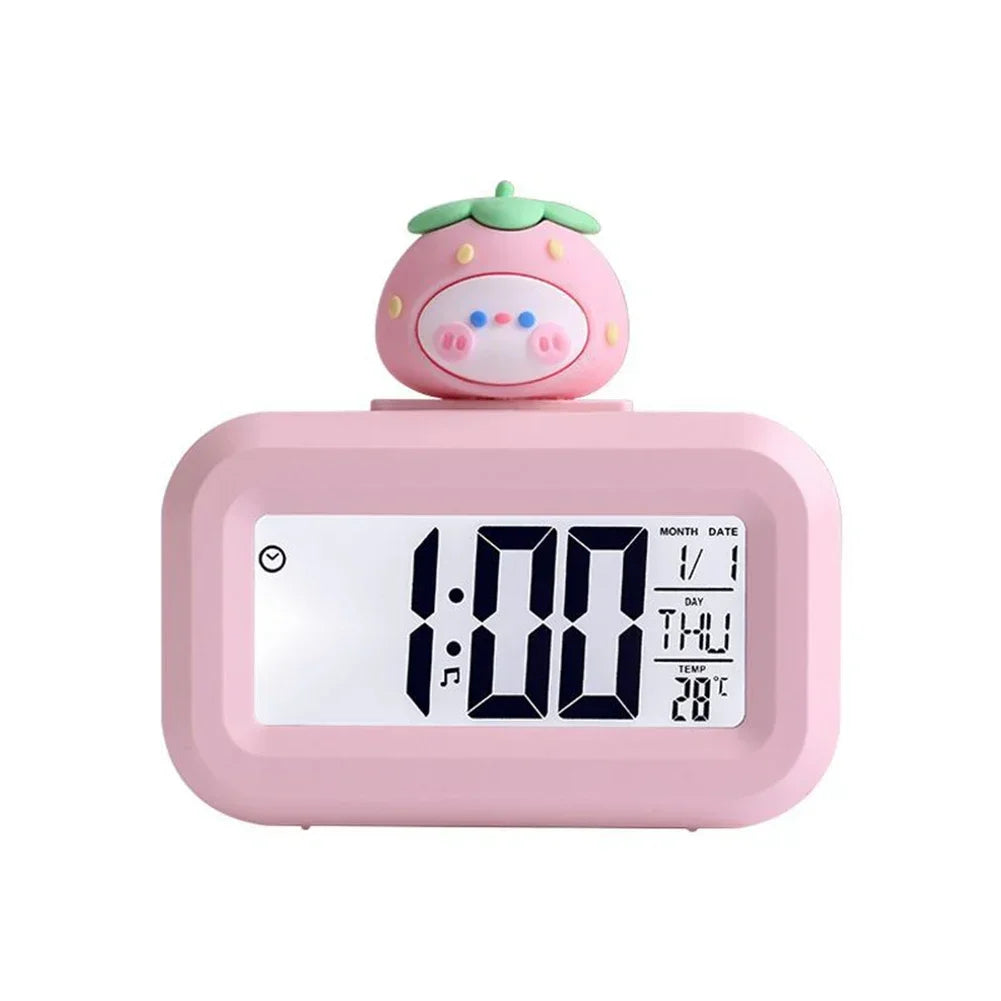 Cartoon Music Stopwatch For Studying Time Management Date Countdown Timer Digital Table Clocks Reminder Desktop Alarm Clock