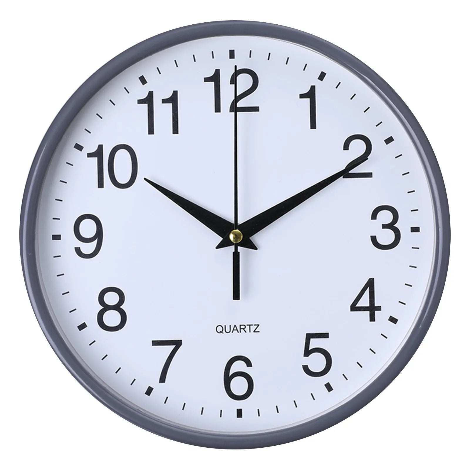 Round Clock Silent Wall Clock Large Number Round Wall Clock for Home Office Decoration Silent Non-ticking 8 Inch Hanging Clock
