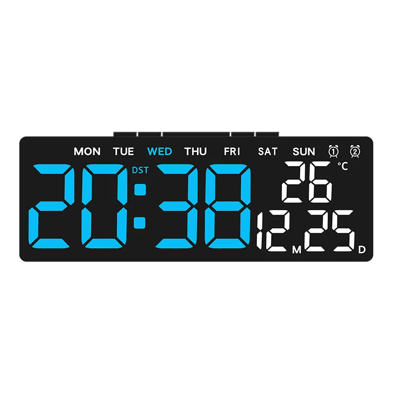 Digital Alarm Clock USB Powered Desktop Clock Dual Alarm Brightness Adjustable Electronic LED Alarm Table Clock Home Decoration