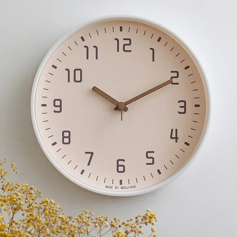 2025 Japanese Style Clock Wall Clocks Noiseless for Living Room Decoration Domestic Simple Mute Clock Modern Fashion Wall Decor
