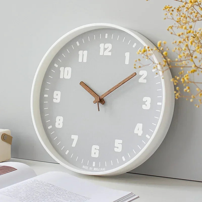 2025 Japanese Style Clock Wall Clocks Noiseless for Living Room Decoration Domestic Simple Mute Clock Modern Fashion Wall Decor