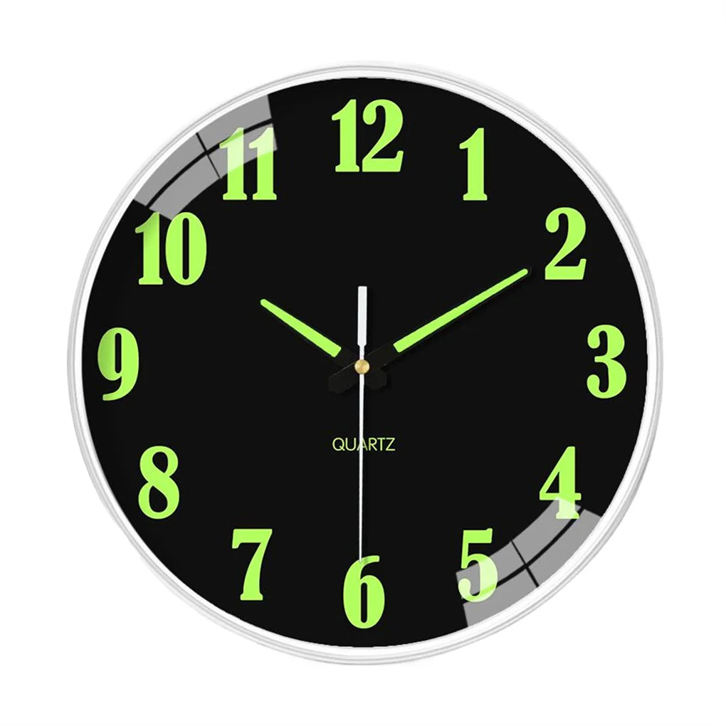 2025 New 8 Inch Wall Clock Luminous Clock Living Room Decorative Wall Clock Stylish Silent Hole-Free Wall Clock Quartz Clock